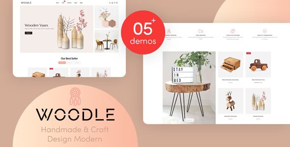 Woodle - Handmade And Craft Responsive Shopify Theme - WordPress Themes ...